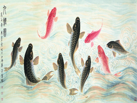 九鱼图
